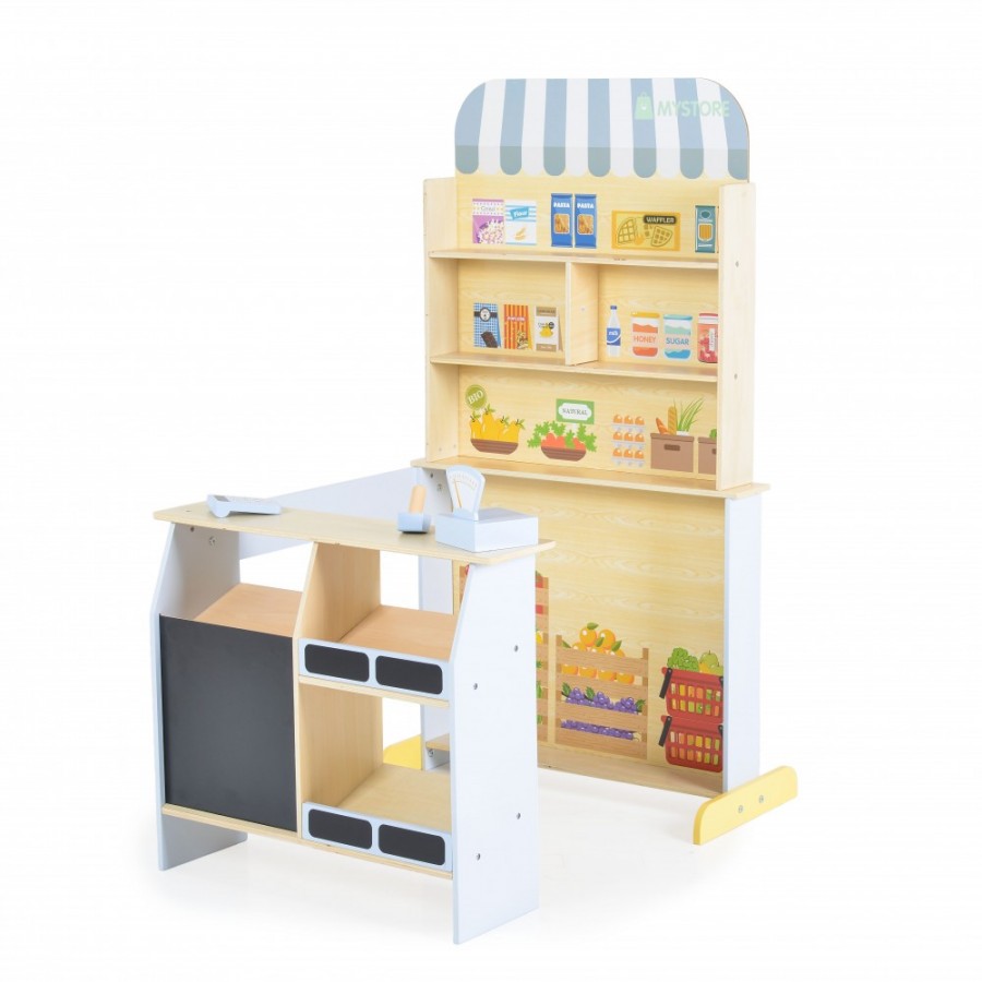 Ecotoys Πάγκος Καταστήματος από Ξύλο Supermarket 4426 (3800146223137)