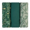 Kikkaboo Πάνες Αγκαλιάς από μουσελίνα set 3 pcs 75x75 cm Secret Garden Green (31103010103)