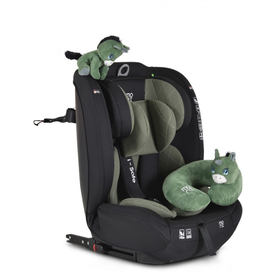 Cangaroo Κάθισμα Αυτοκινήτου 76-150 cm Isafe Dark Green (3801005151554)