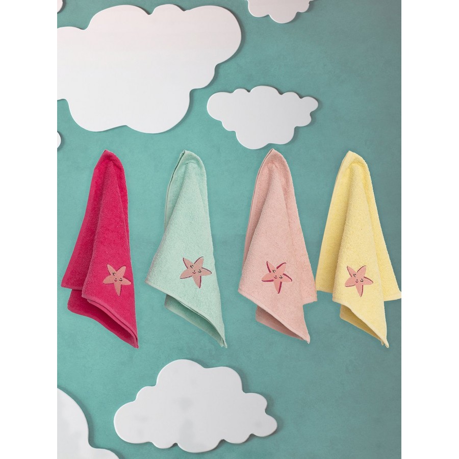 Palamaiki Home Baby Towel Set 4 pcs Kids Bath Starfish (5205857247065)