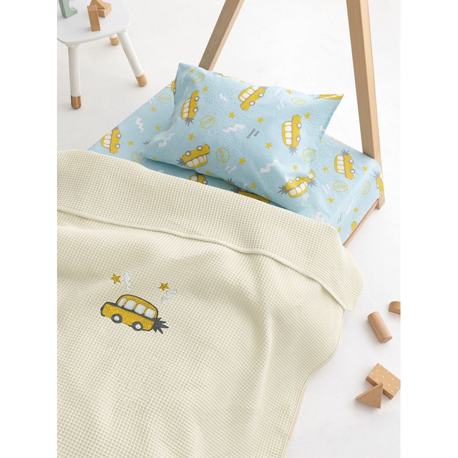 Κουβέρτα Πικέ Αγκαλιάς Baby Blankets 80x110 CANDY/2 CREAM (5205857280062)