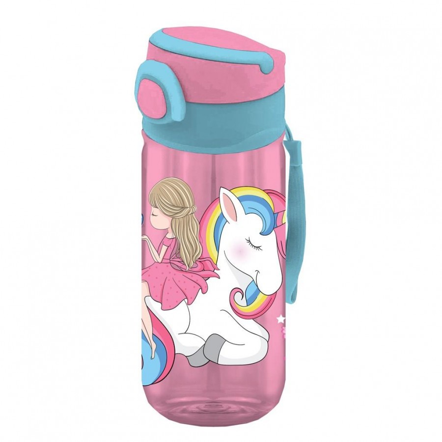 Must  Παγούρι Must Πλαστικό 500 ml με καλαμάκι Unicorn Dreams (585694)