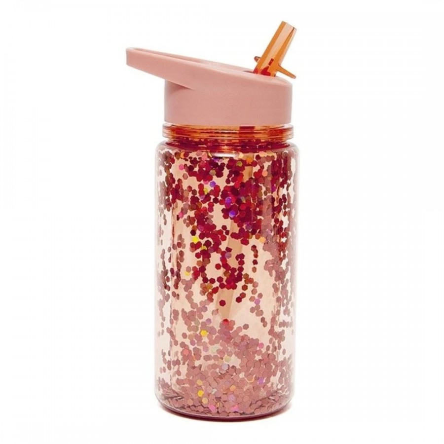 A little lovely company Μπουκάλι 400ml Glitter - Peach Blossom (PTM-DB11)