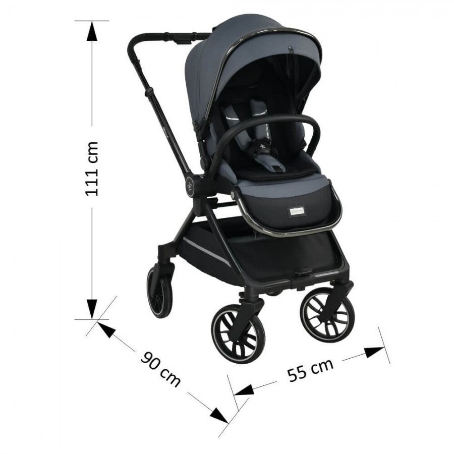 Bebe Stars Πολυκαρότσι Mirage 3σε1 Grey (330-188)