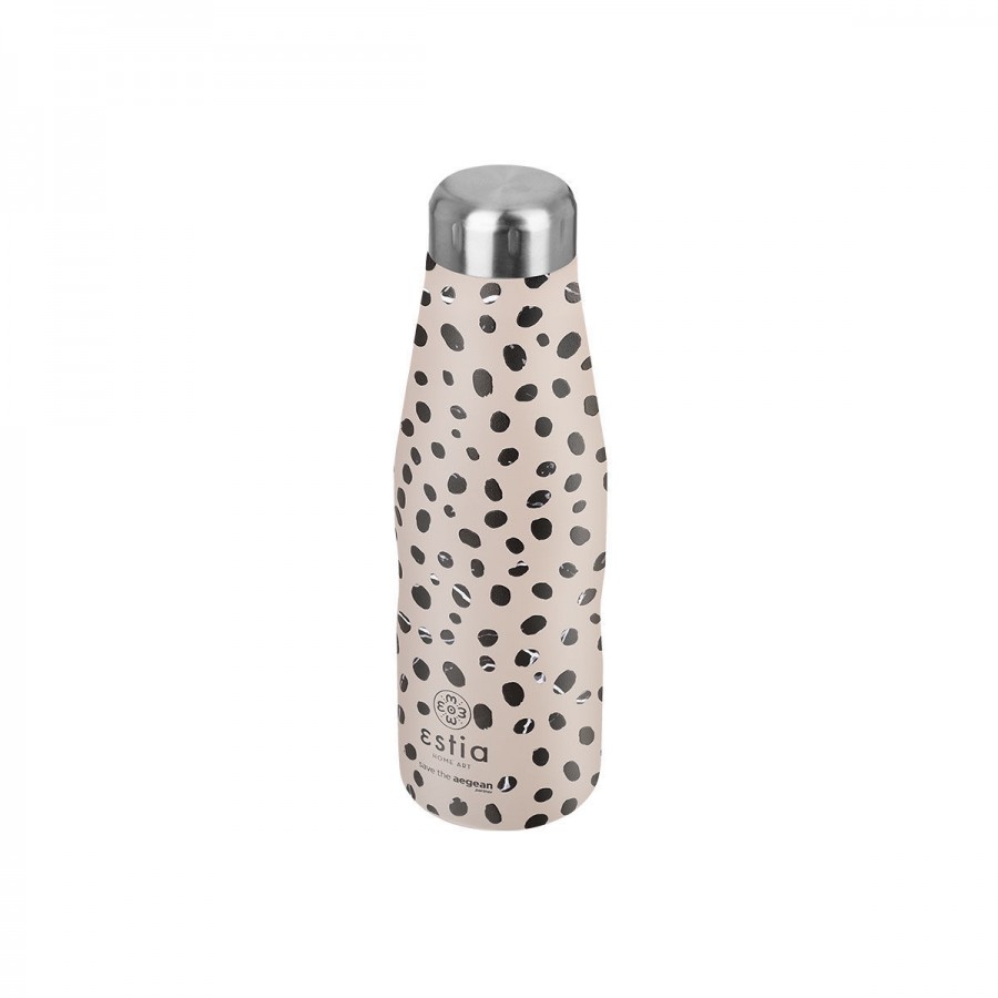 Estia θερμός Travel Flask Save The Aegean 500ml Leopard Taupe (01-16630)