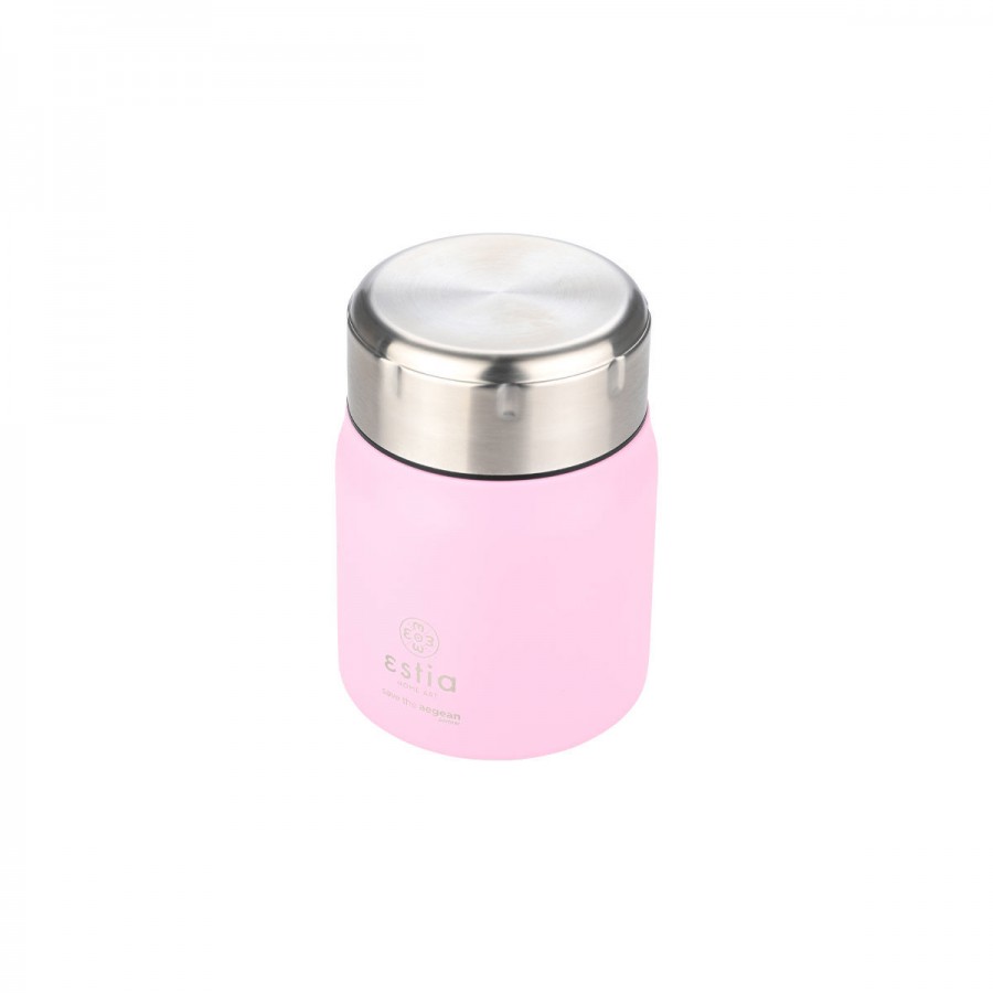 Estia Home Θερμός από ανοξείδωτο ατσάλι φαγητού Lunch Pots 500ml Blossom Rose (01-21665)