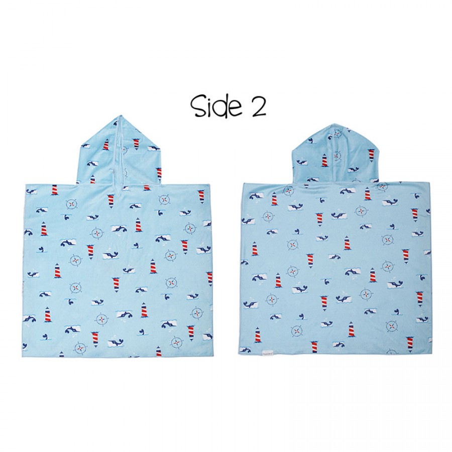 Flapjackkids Πόντσο Διπλής Όψης UPF50+ Οne Size (2-6y+) Shark ( FJKCU560)