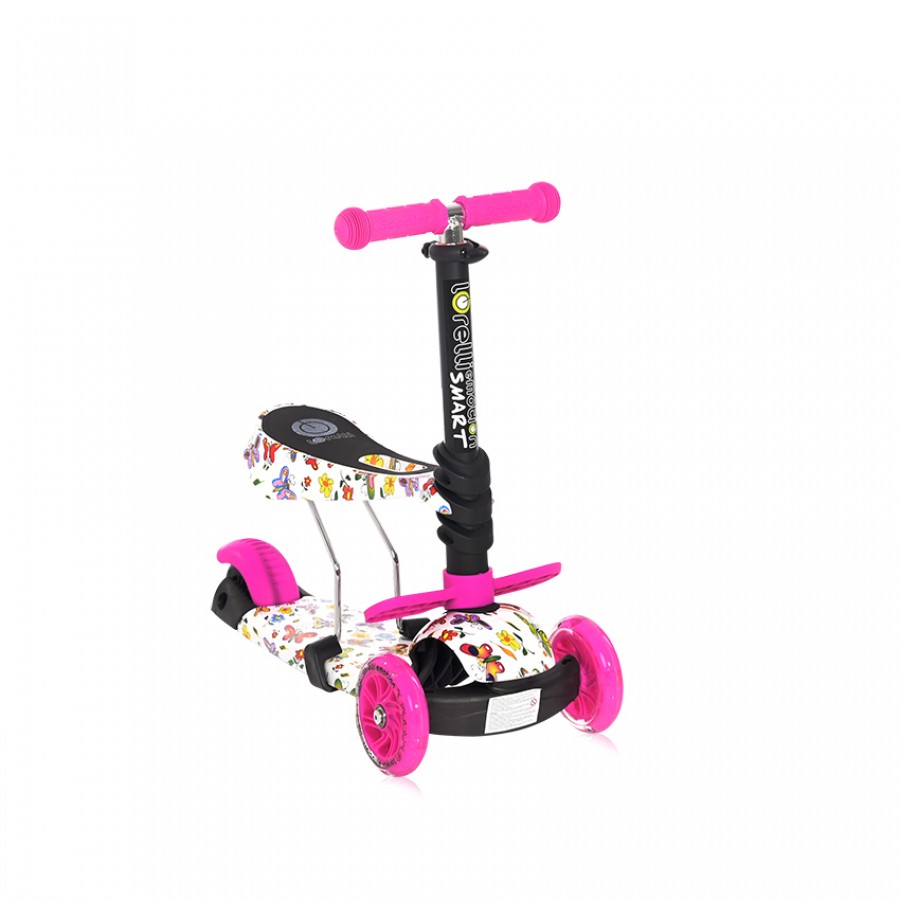 Lorelli Bertoni Scooter Smart Pink Butterfly (10390020021)