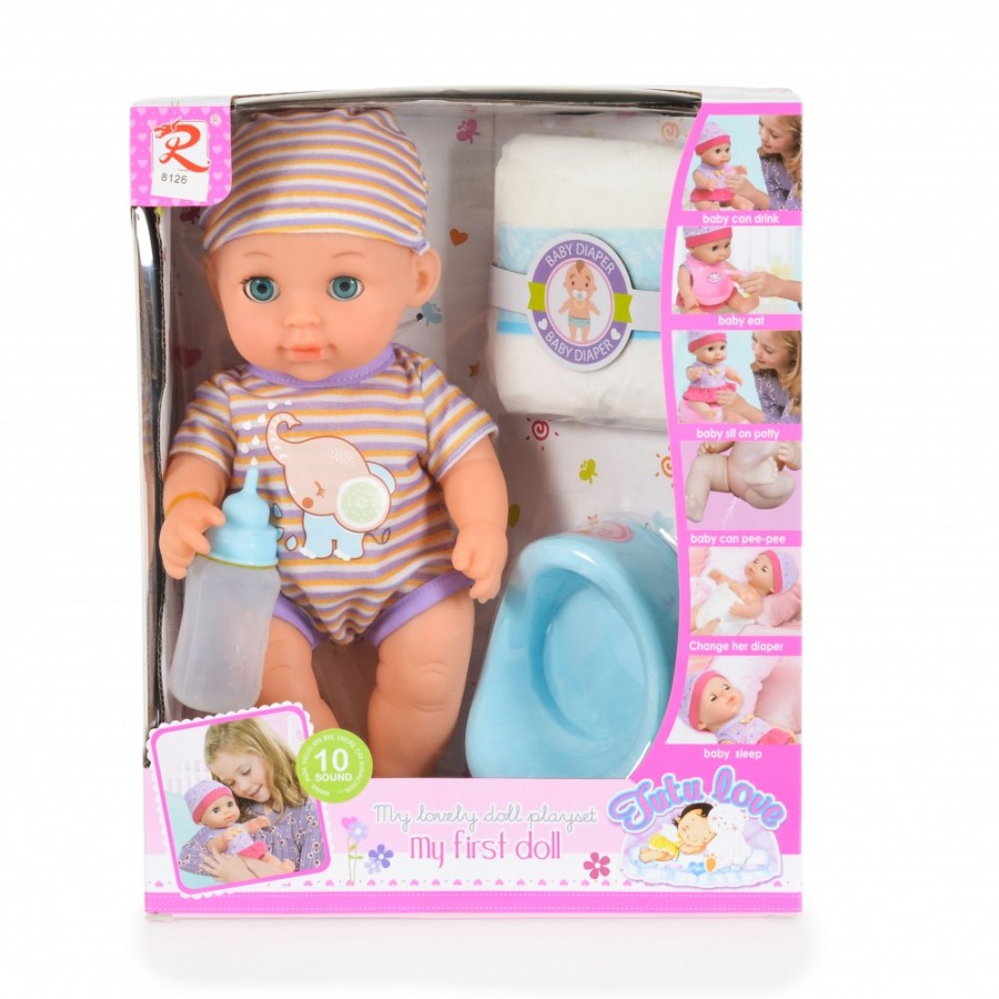 Moni Toys Κούκλα 31εκ με Γιογιό 8126 (3800146266035)