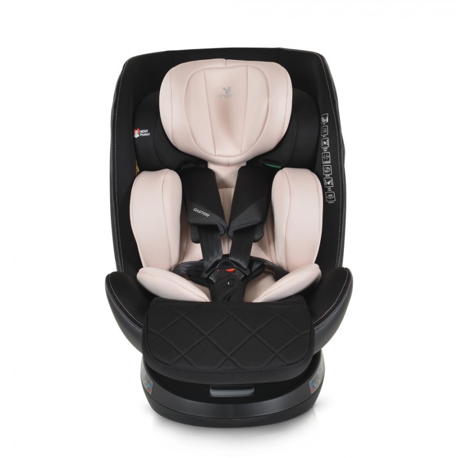 Cangaroo Castor Κάθισμα Αυτοκινήτου i-Size 0-36 kg με Isofix Pudra (3801005151868)