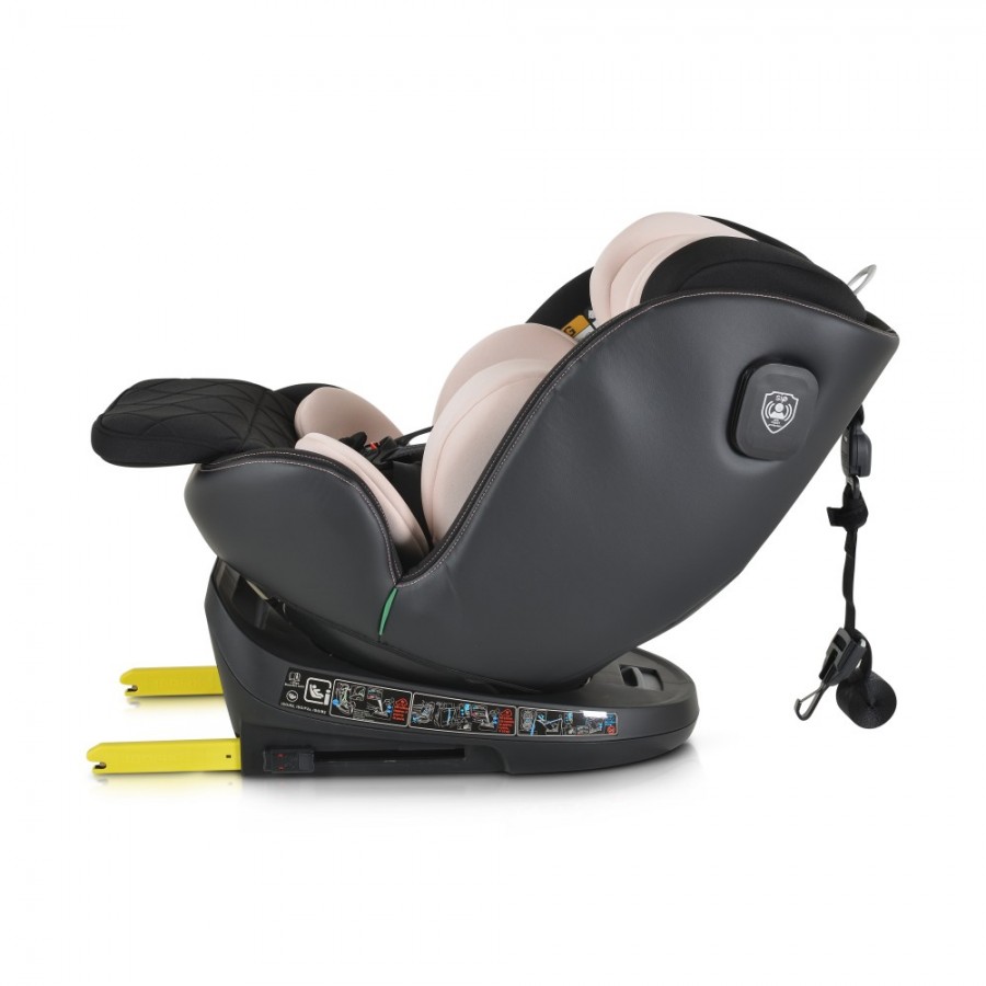 Cangaroo Castor Κάθισμα Αυτοκινήτου i-Size 0-36 kg με Isofix Pudra (3801005151868)