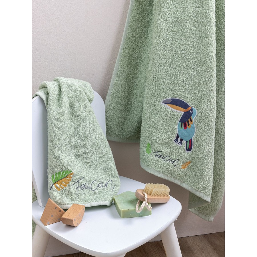 Palamaiki Home Σετ Βρεφικές Πετσέτες Kids Bath Bath Tucan (5205857288532)