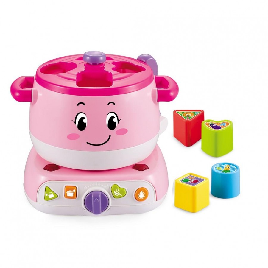 Luna Toys Κατσαρολάκι Ροζ με μουσική και φως (622767)