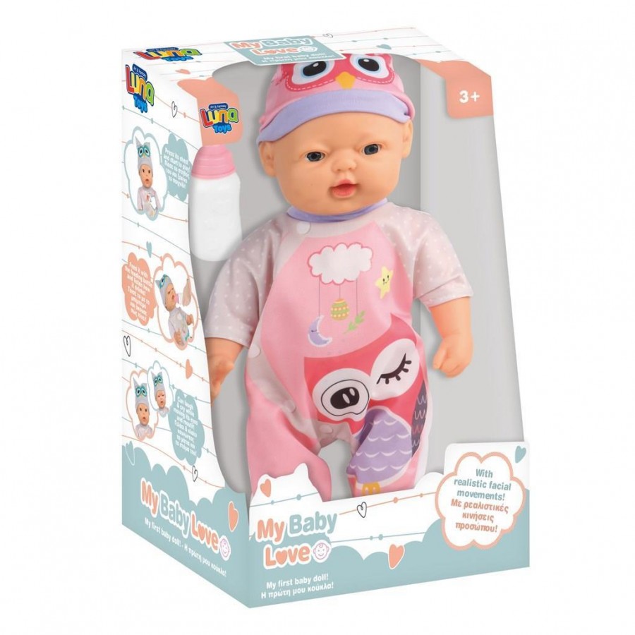 Luna Toys  Μωρό 37,5 εκ. με αξεσουάρ και ήχο (622801)