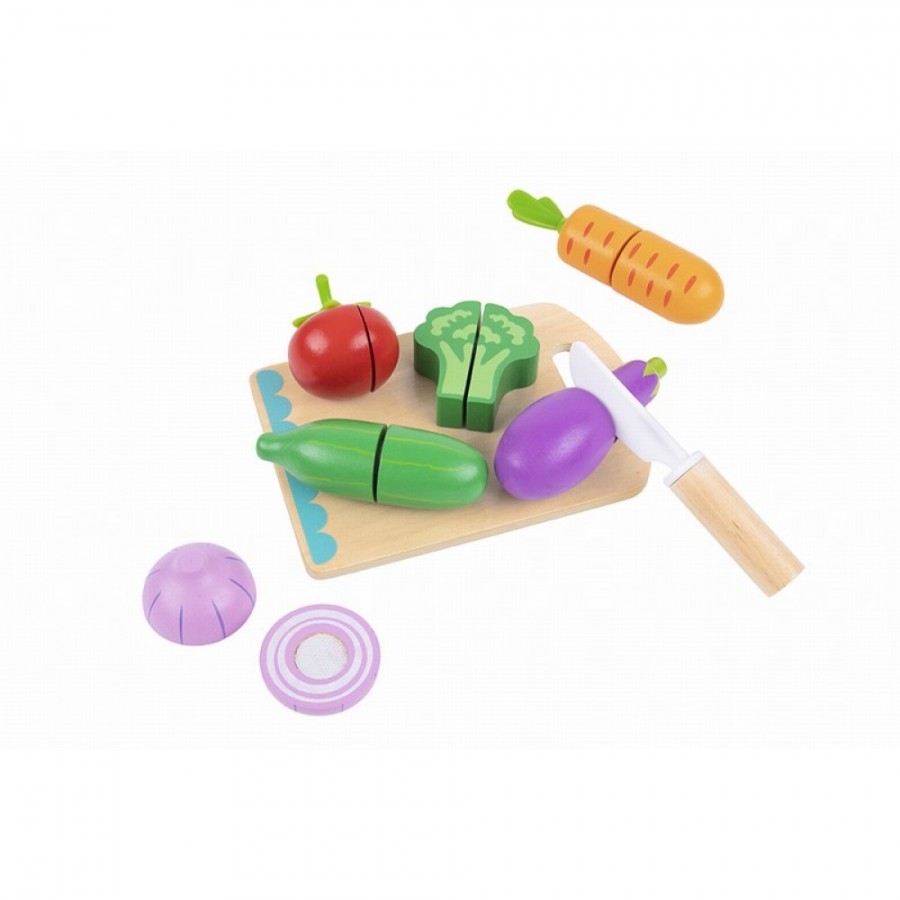 Tooky Toy Ξύλινο Σετ Κοπής Λαχανικών TK112 Cutting Vegetables 3+ ετών  (6972633373841)