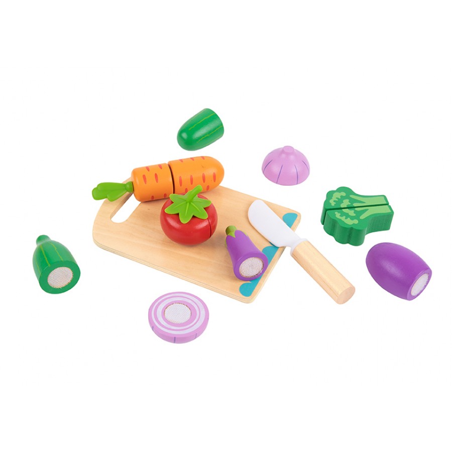 Tooky Toy Ξύλινο Σετ Κοπής Λαχανικών TK112 Cutting Vegetables 3+ ετών  (6972633373841)