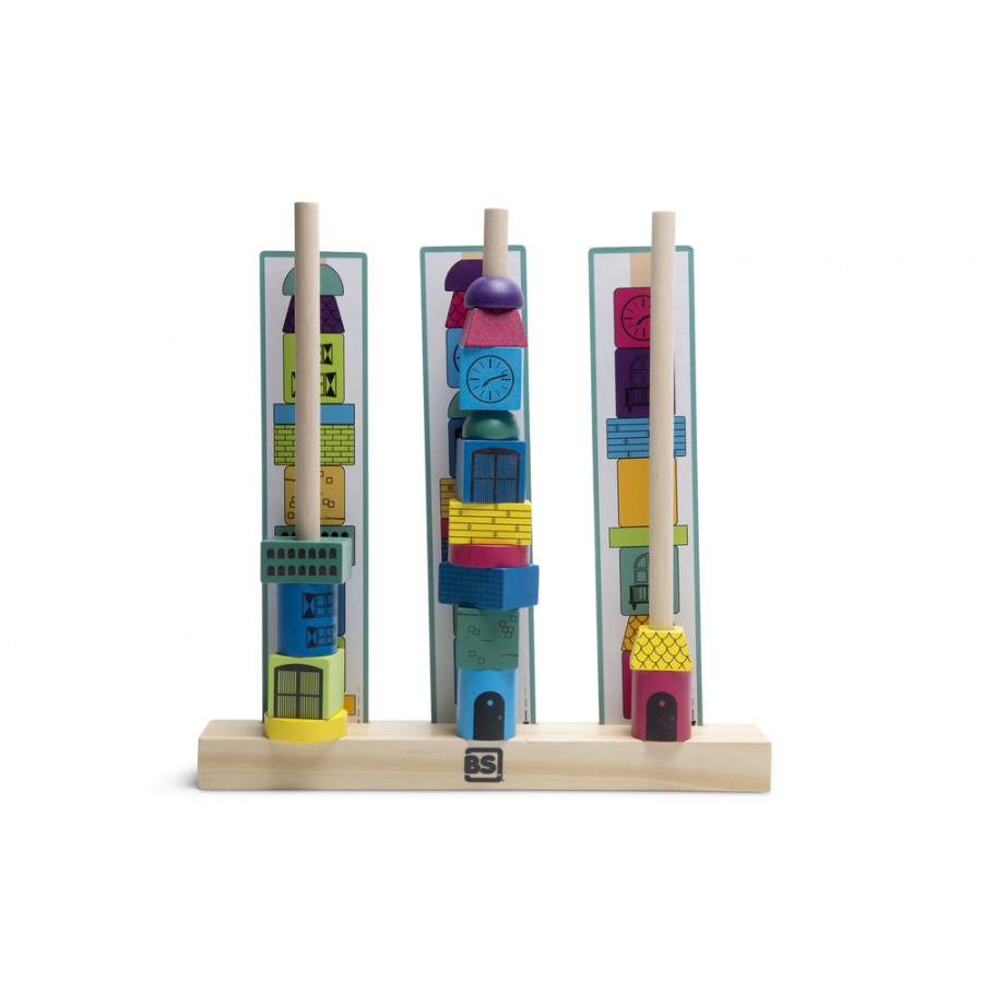 Bs Toys Stack Towers-Στοιβαζόμενοι Πύργοι (GA370)