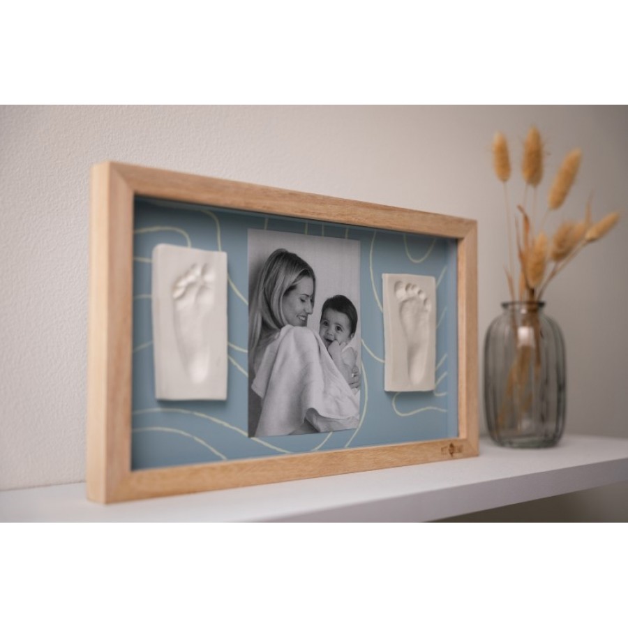 Petit Artichaut Κορνίζα με αποτυπώματα 2 Prints Frame – Blue Abstract (PA1704)