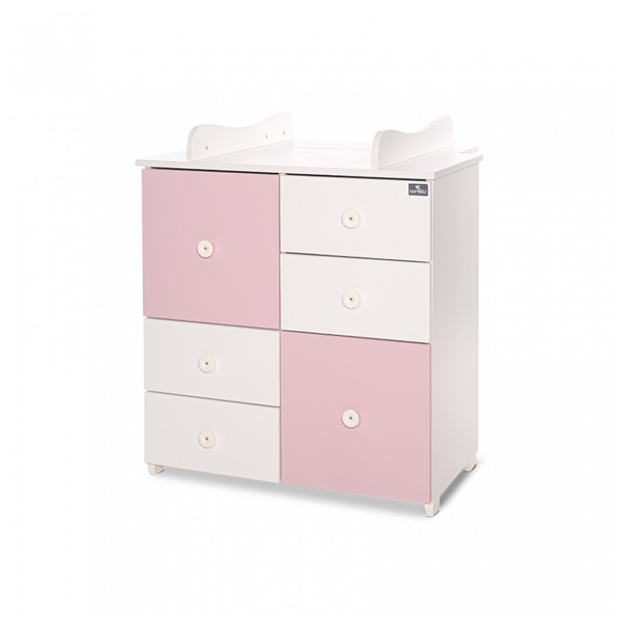 Συρταριέρα Αλλαξιέρα Lorelli Bertoni Cupboard - White Orchid Pink (10170110038A)