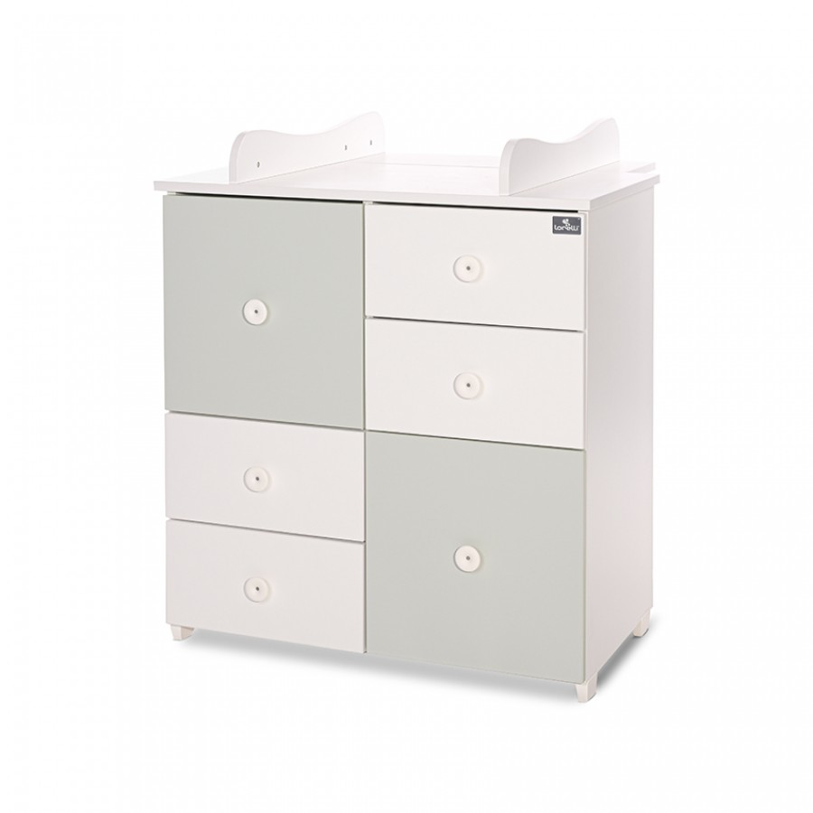 Συρταριέρα Αλλαξιέρα Lorelli Bertoni Cupboard - White Miky Green (10170110040A)