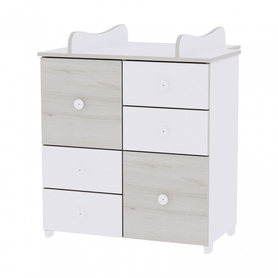 Συρταριέρα Αλλαξιέρα Lorelli Bertoni Cupboard - White Light Oak (10170110045A)