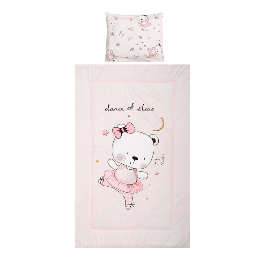 Lorelli Σετ Προίκα Μωρού Cosy 3 τμχ Ranforce Pink Ballarina Bear (10420015101)