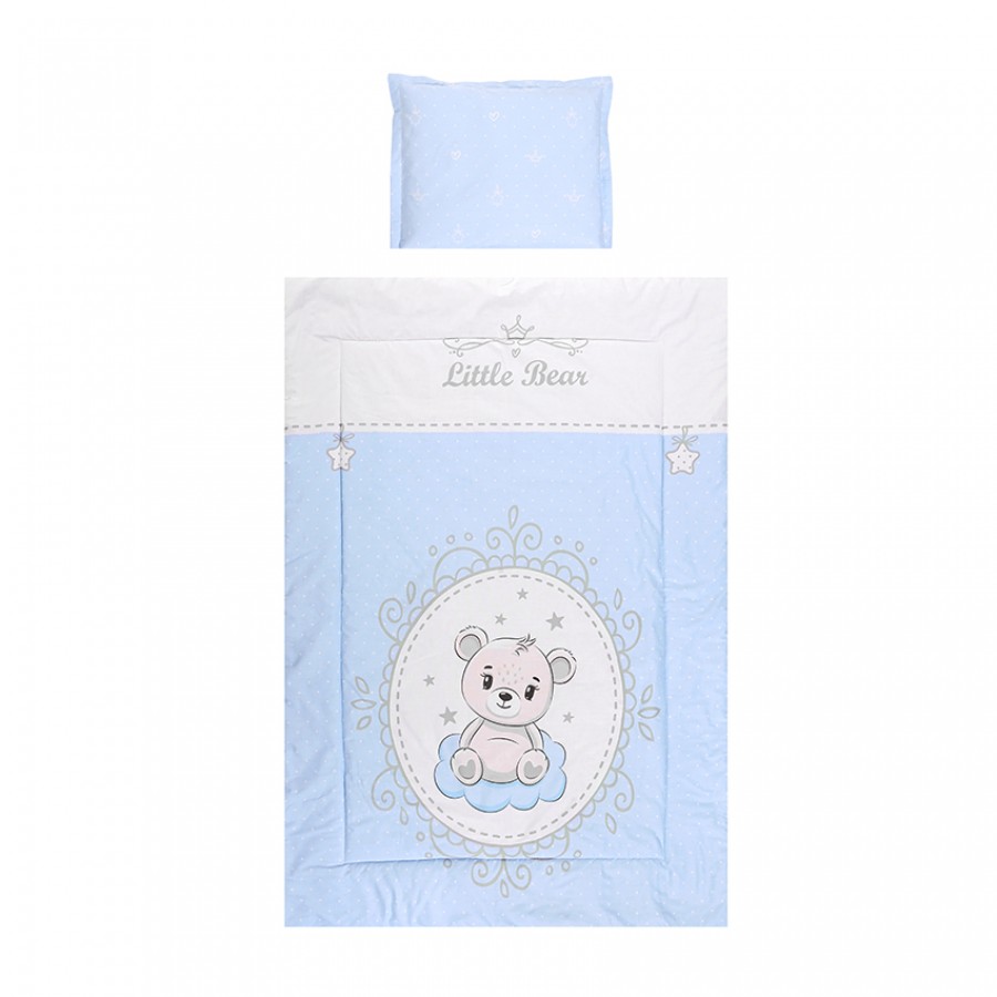 Lorelli Σετ Προίκα Μωρού Cosy 3 τμχ Ranforce Little Bear Blue (10420015901)