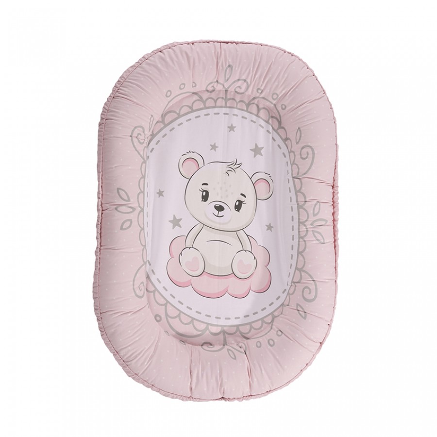 Lorelli Μαξιλάρι Θηλασμού Και Φωλιά Ύπνου 92x58cm Ranforce Little Bear Pink (20030255902)