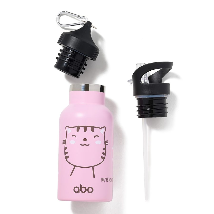 Abo Παγούρι θερμός 350 ml με έξτρα πώμα abottle You're meow favorite (313201)