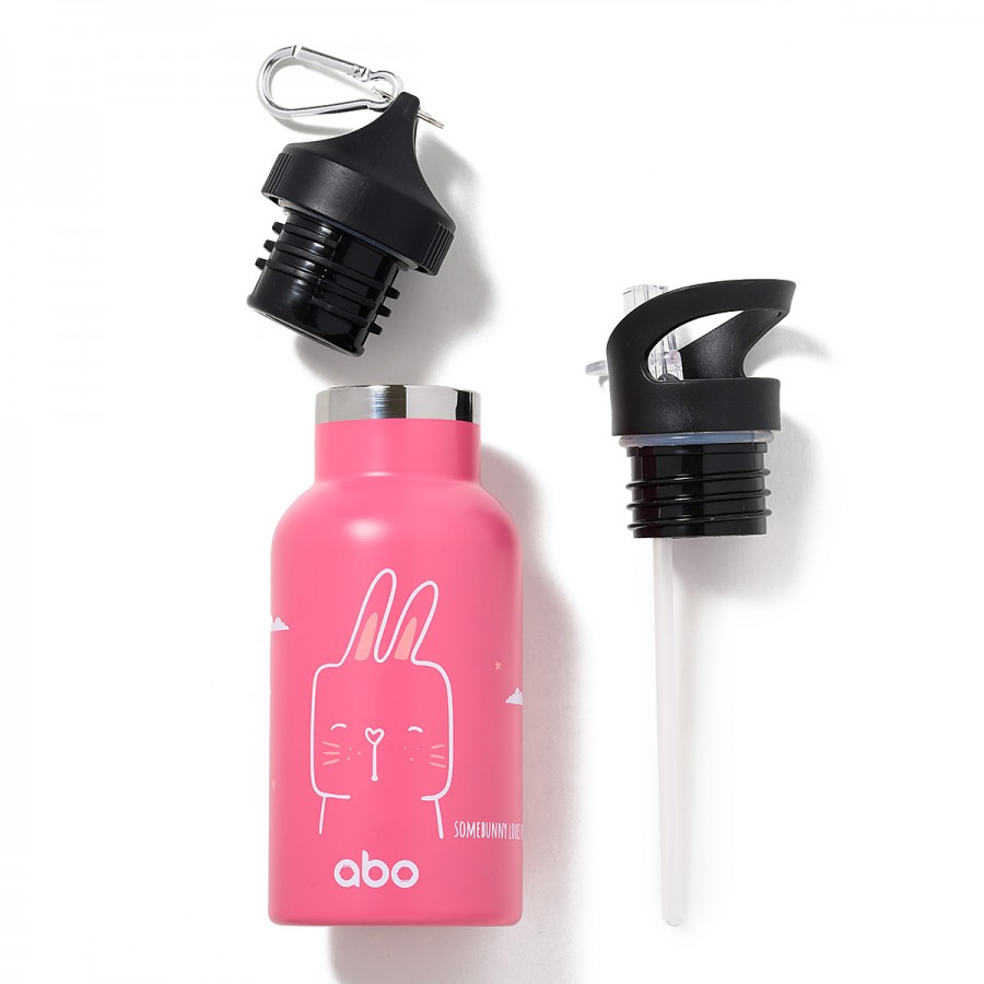 Abo Παγούρι θερμός 350 ml με έξτρα πώμα abottle Somebunny Loves you (313203)