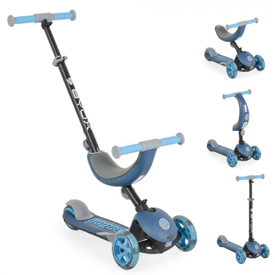 Byox Scooter με Λαβή γονέα Motion 4in1 blue (3800146229191)