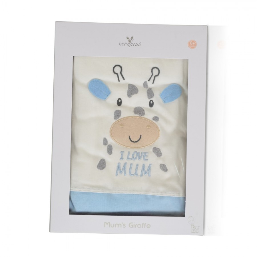 Cangaroo Κουβέρτα 90/100 cm Mum`s giraffe blue - 7689 (3800146271305)