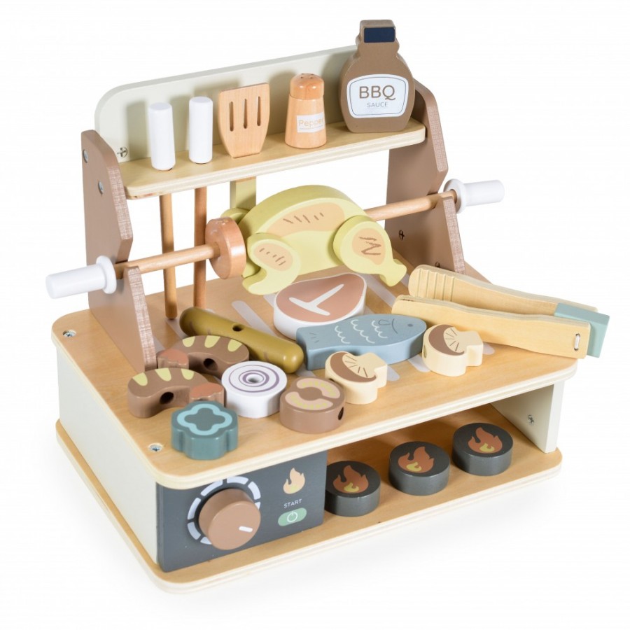 Moni Toys Σετ Κουζίνα Wooden Barbecue Set - 24070 (3801005600700)