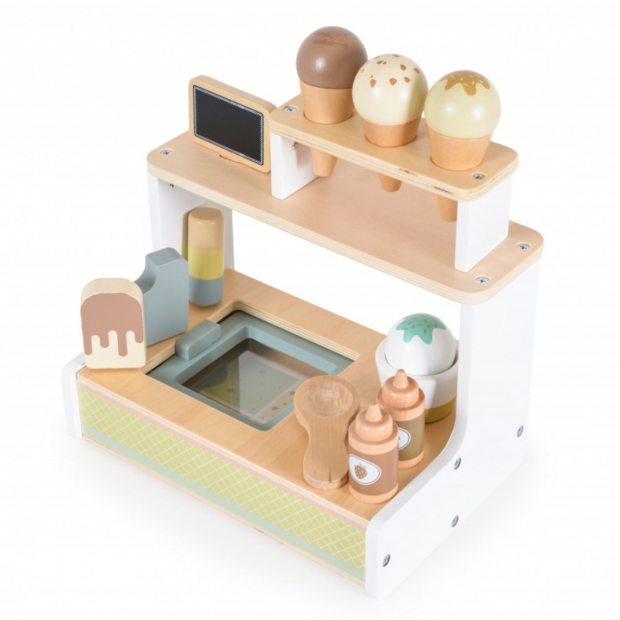 Moni Toys Σετ Παγωτατζίδικο Wooden Ice cream Set 24072 (3801005600717)