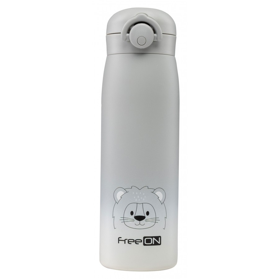 Freeon Παιδικό Παγούρι Θερμός 480ml Lion Grey (380715)