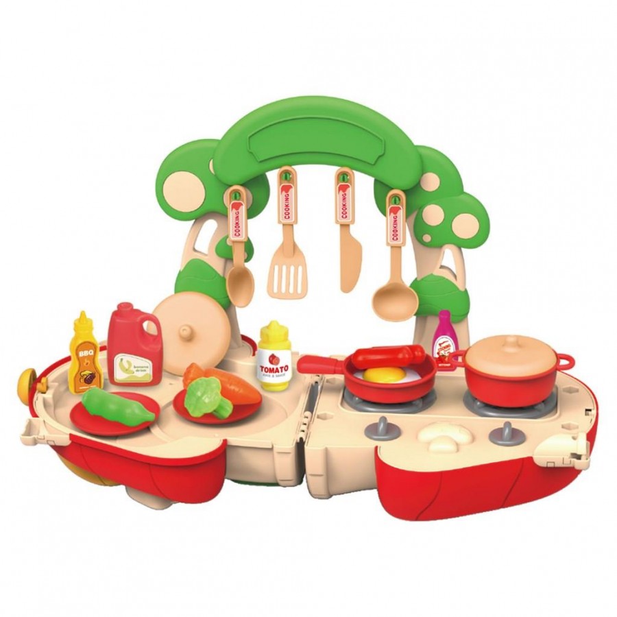 Luna Toys Βαλιτσάκι Μανιτάρι Κουζινικά Σετ 32 Τμχ (622831)