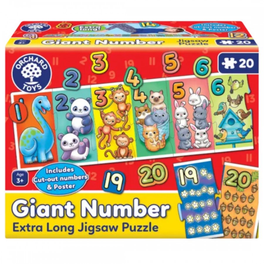 Orchard Toys "Τεράστιοι αριθμοί" (Giant number) Jigsaw Puzzle Ηλικίες 3-6 ετών (ORCH306)