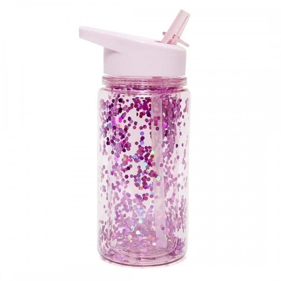 A little lovely company Μπουκάλι 400ml Glitter - Orchid (PTM-DB10)