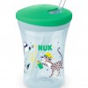 Nuk Παιδικό Ποτηράκι Action Cup  230ml με καλαμάκι που αλλάζει χρώμα Green (10255574)