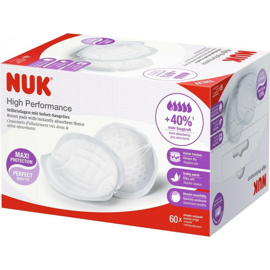 Nuk Επιθέματα Στήθους High Performance 60τμχ (10252135)