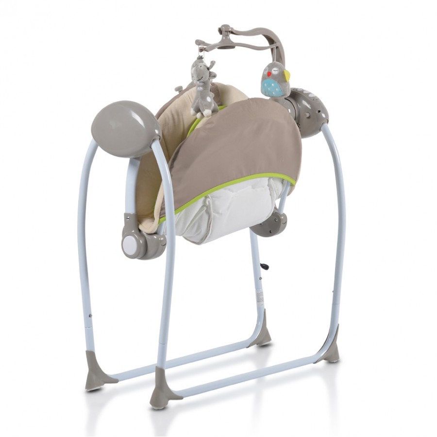 Ηλεκτρικό Βρεφικό Ρηλάξ-Κούνια Cangaroo Baby Swing+ Plus Cappuccino (3800146247416)