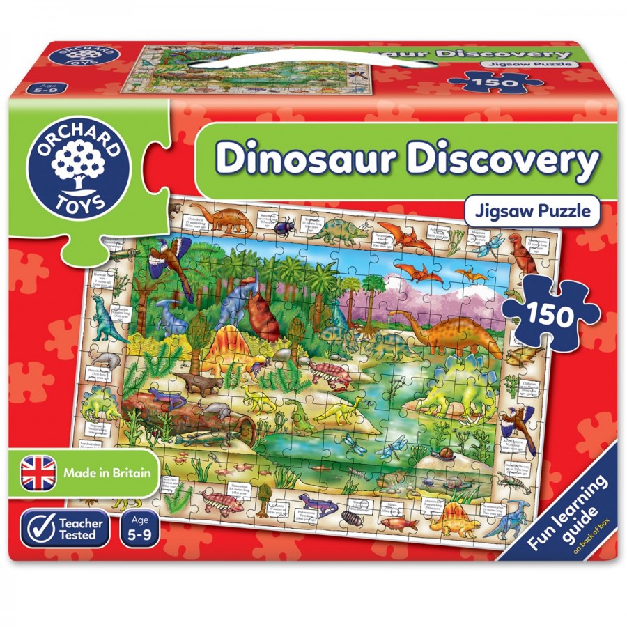 Orchard Toys  Ανακάλυψη δεινοσαύρων (Dinosaur Discovery) Jigsaw Ηλικίες 5-9 ετών (ORCH272)