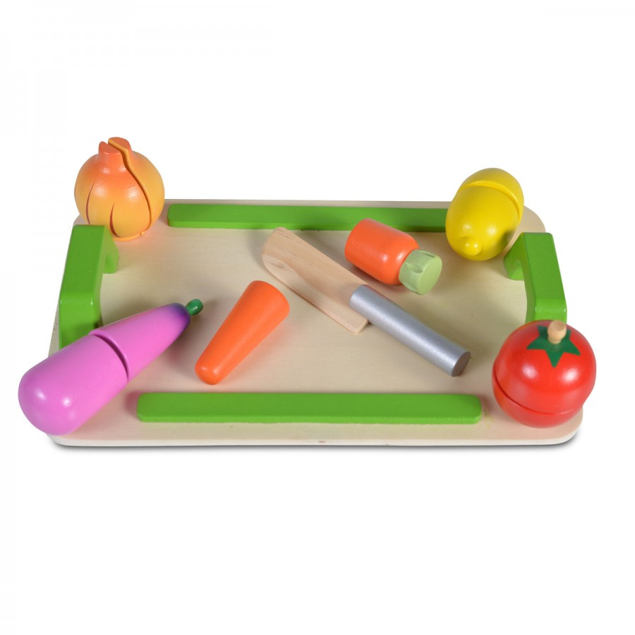 Wooden chopping board vegetables set (4308)